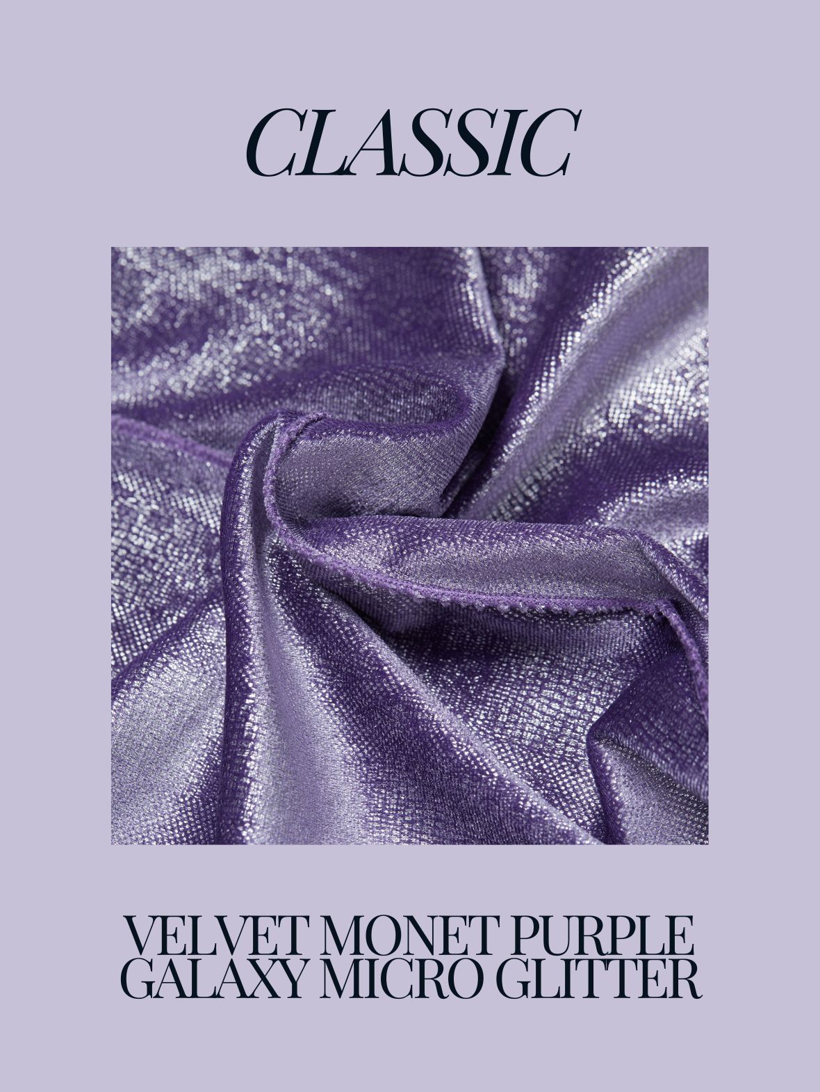 Classic-Velvet Monet Purple Galaxy Micro Glitter
